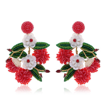 Tropical Rambutan Earring