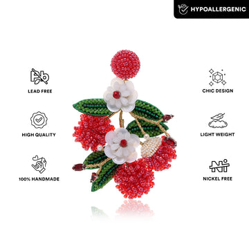 Tropical Rambutan Earring