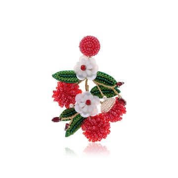 Tropical Rambutan Earring