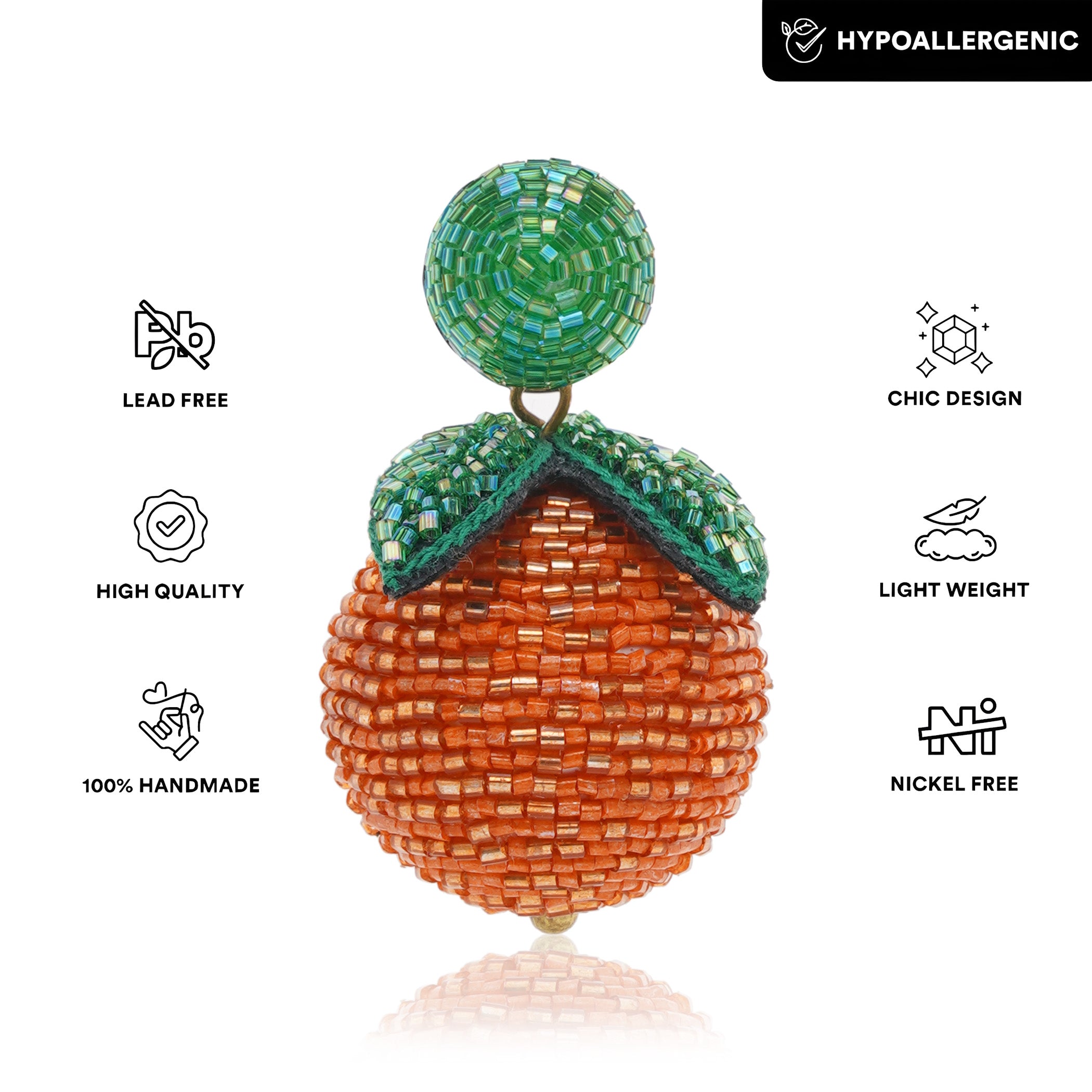 Tangerine Twist Earring