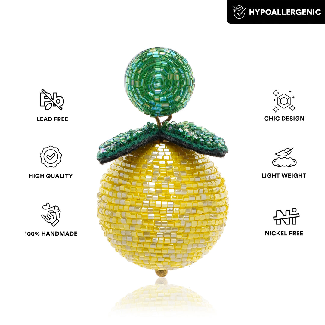 Zesty Lemon Drop Earring