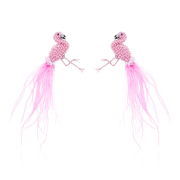 Fancy Feet Flamingo Earring