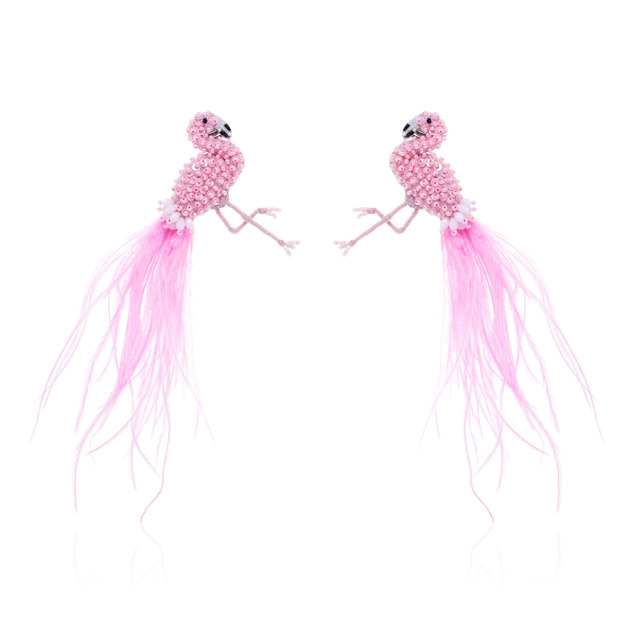 Fancy Feet Flamingo Earring