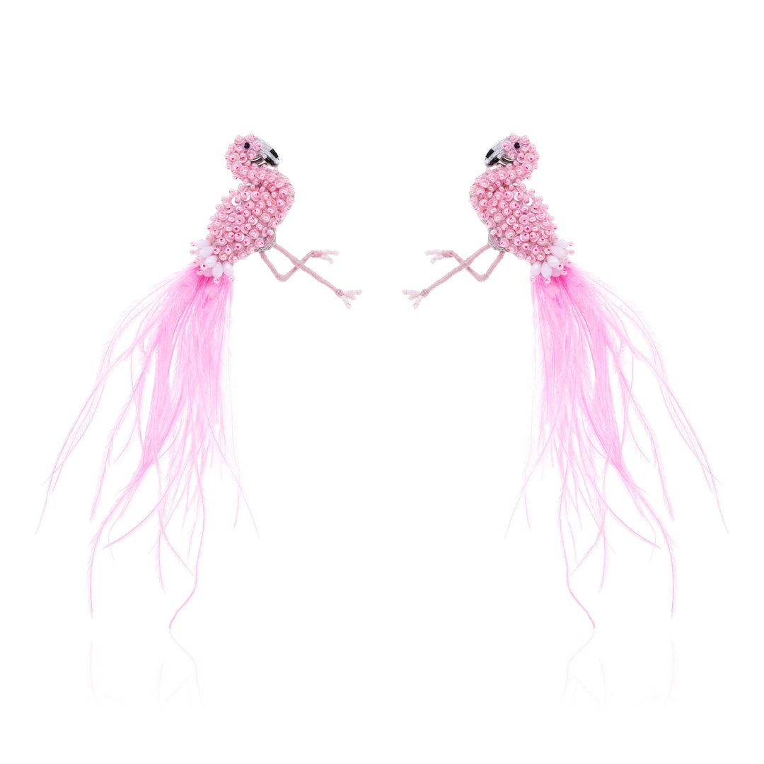 Fancy Feet Flamingo Earring