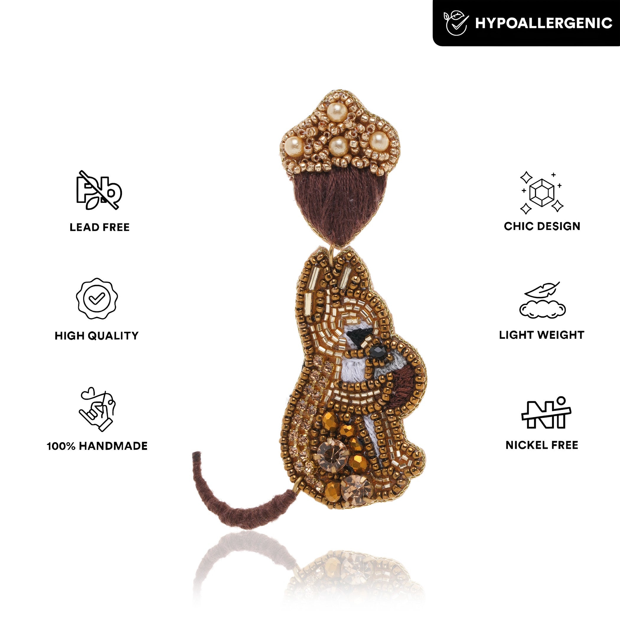 Nutty Squirrel Earring