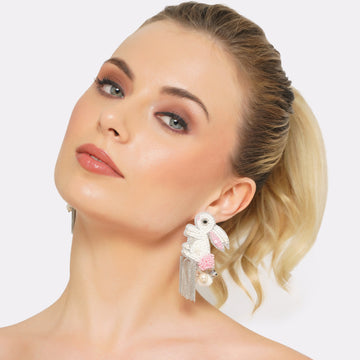 Hop to It Rabbit Earring