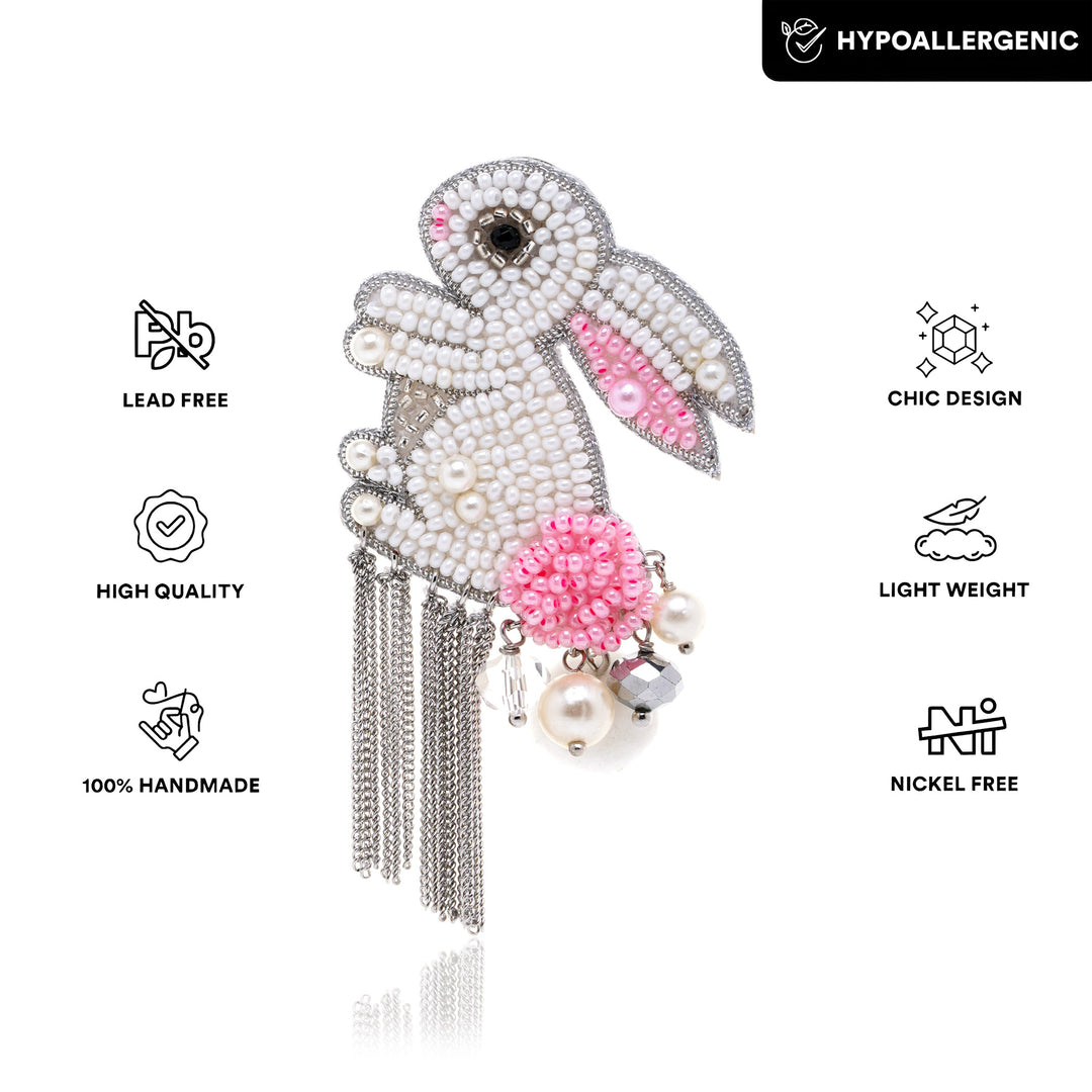 Hop to It Rabbit Earring