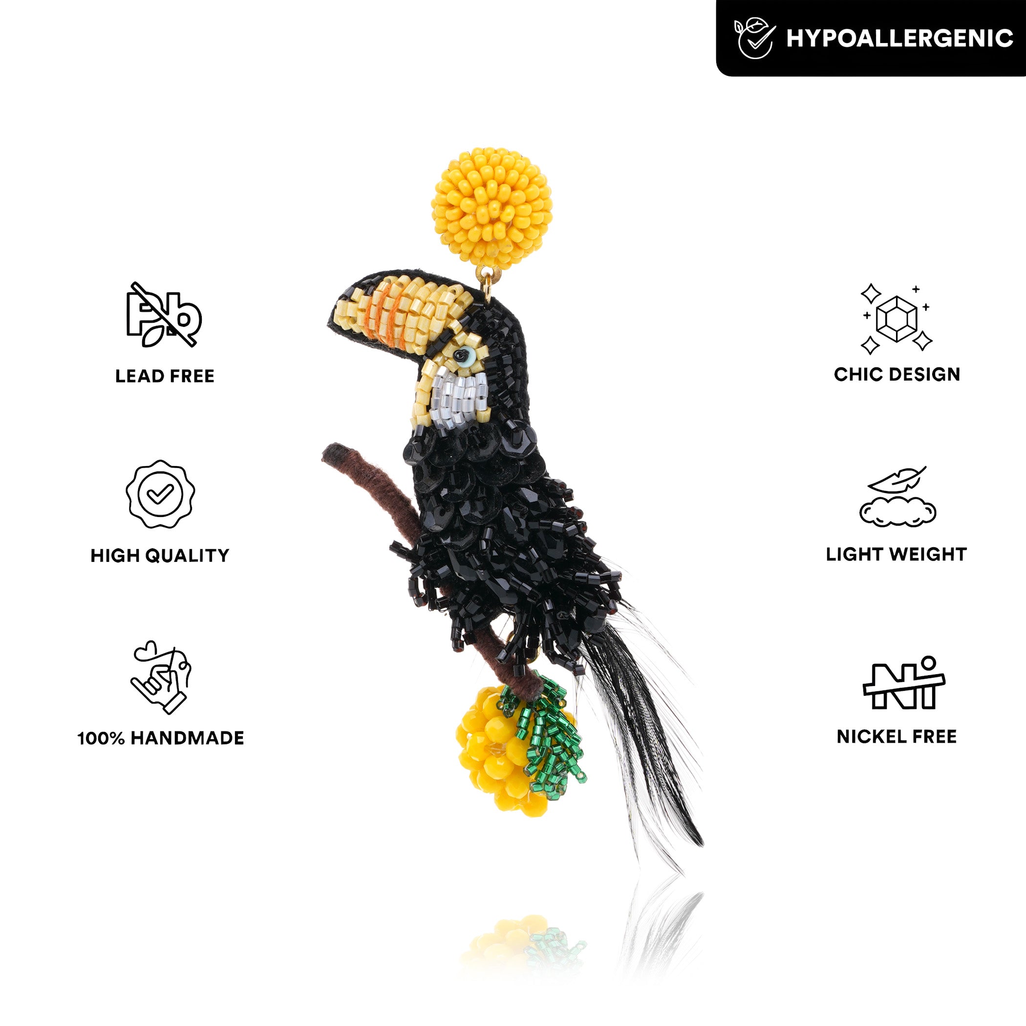 Peck Me Up Toucan Earring