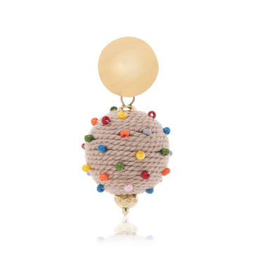 Jute Fun Balls Earring