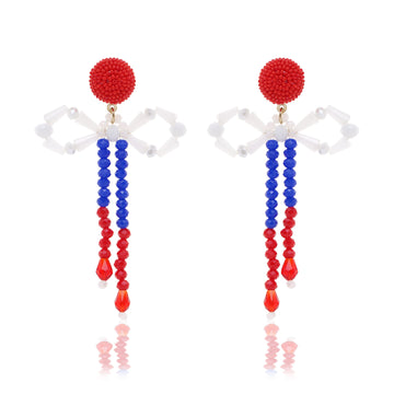 Bow 4th July Earring