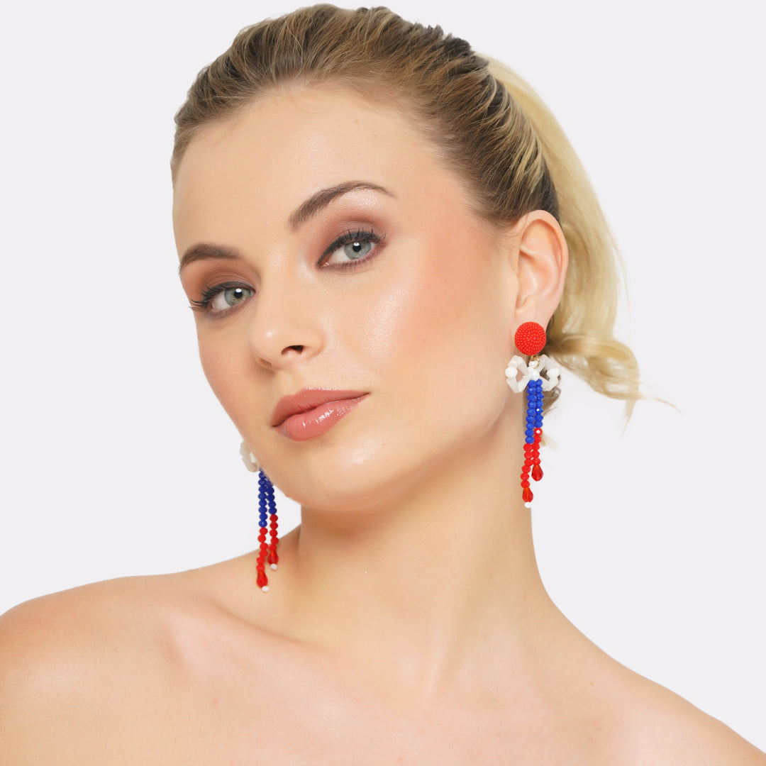 Bow 4th July Earring