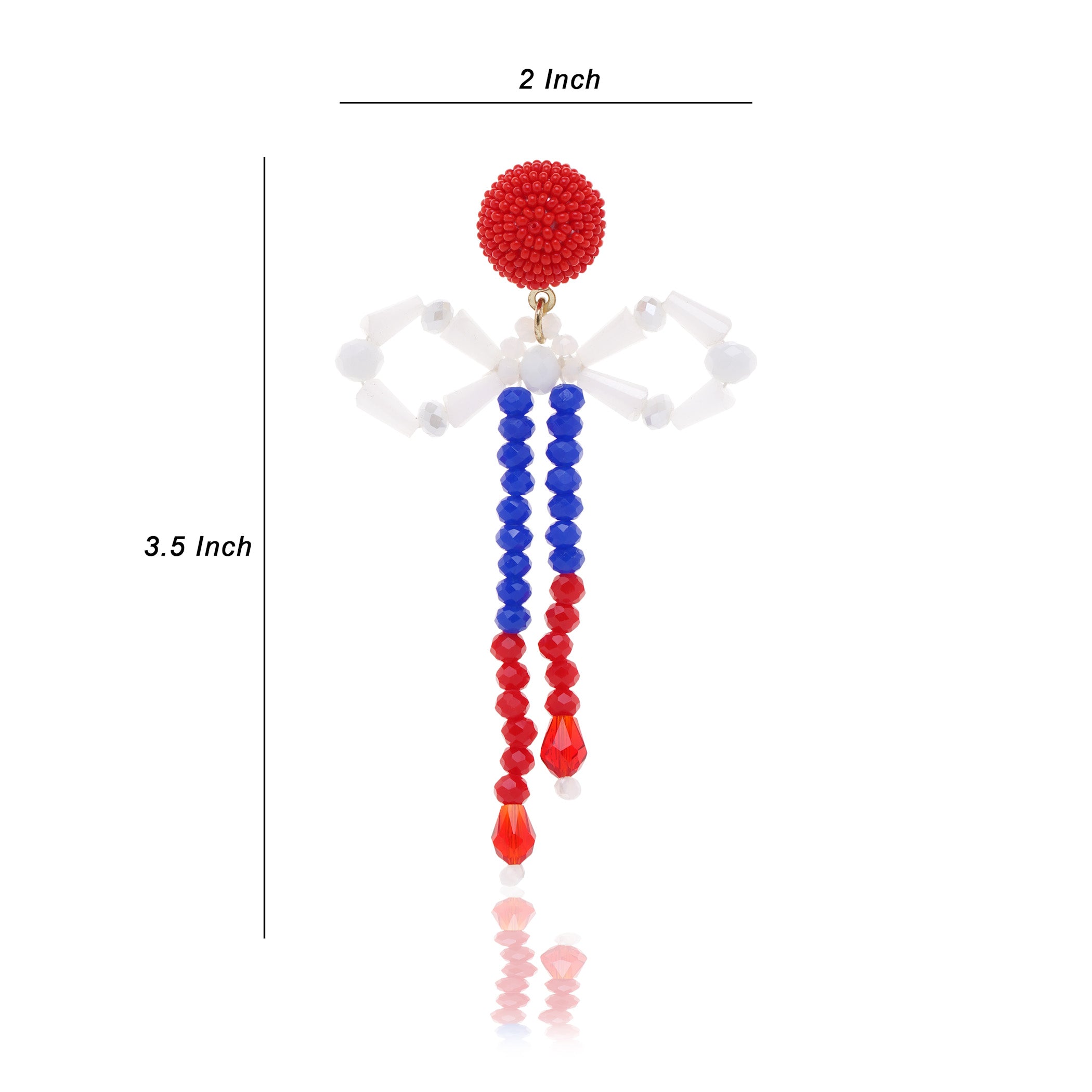 Bow 4th July Earring