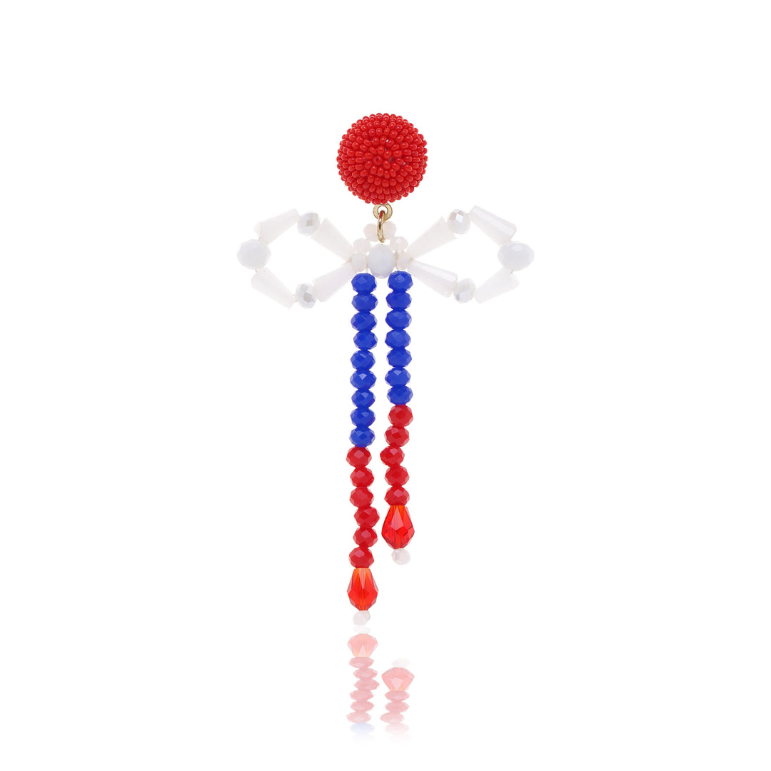 Bow 4th July Earring