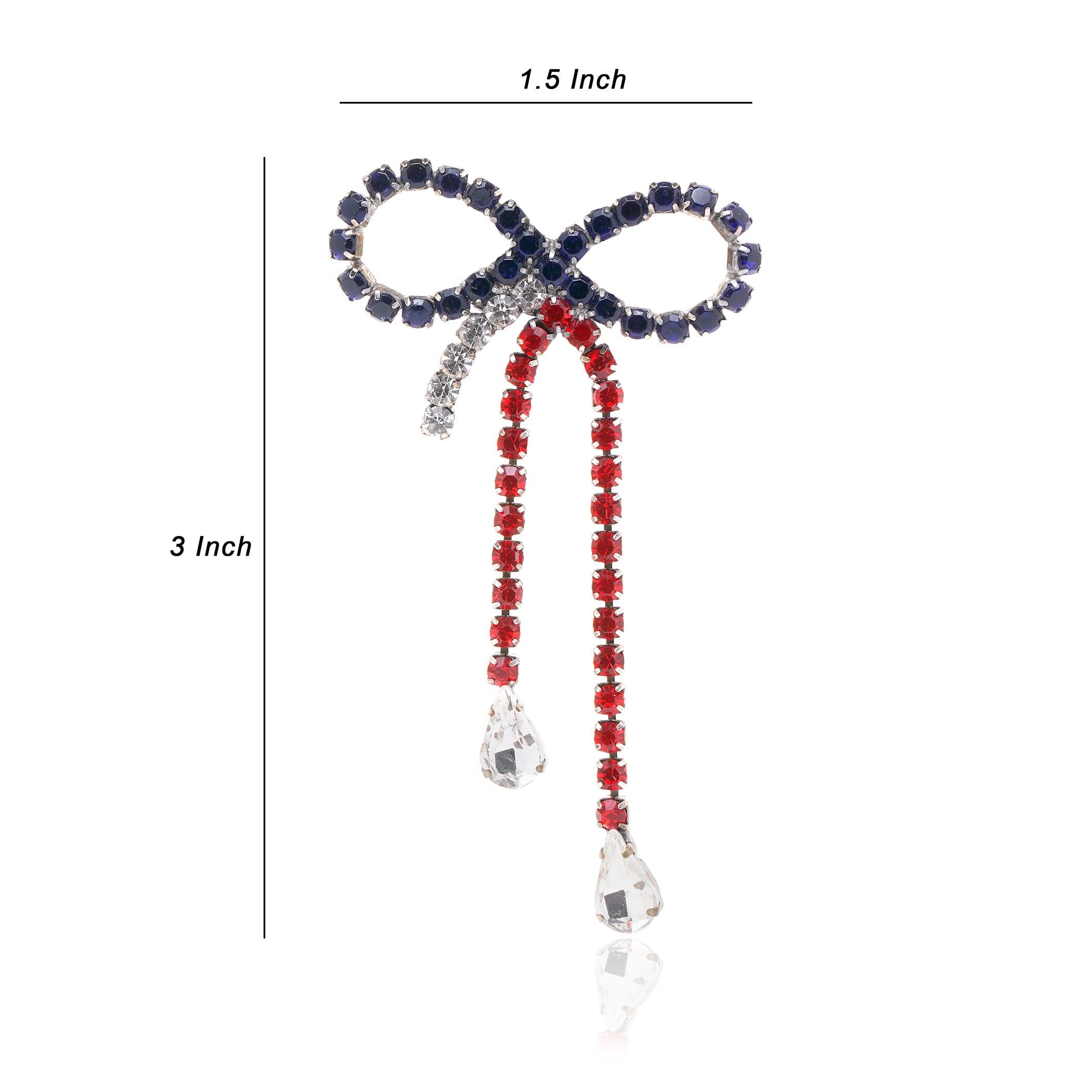 Firecracker Bow 4th July Earring