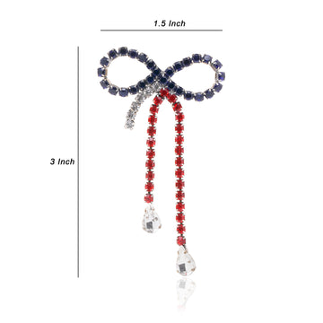 Firecracker Bow 4th July Earring