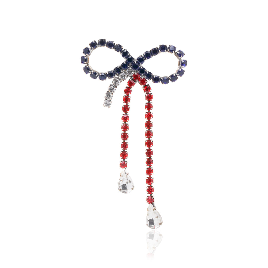 Firecracker Bow 4th July Earring