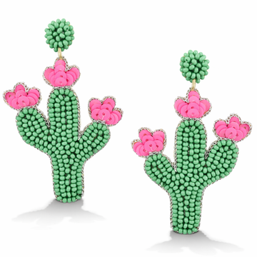 Prickly Cactus Stud Earring