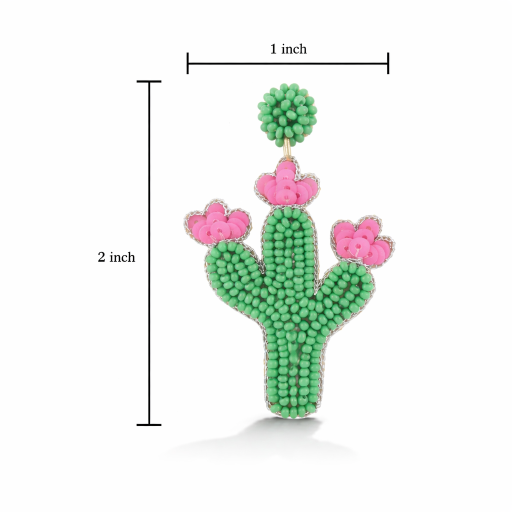 Prickly Cactus Stud Earring