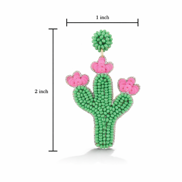 Prickly Cactus Stud Earring