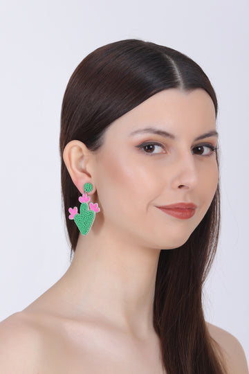 Prickly Cactus Stud Earring