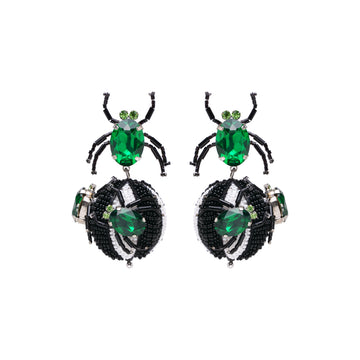 Stripey Spider Earrings