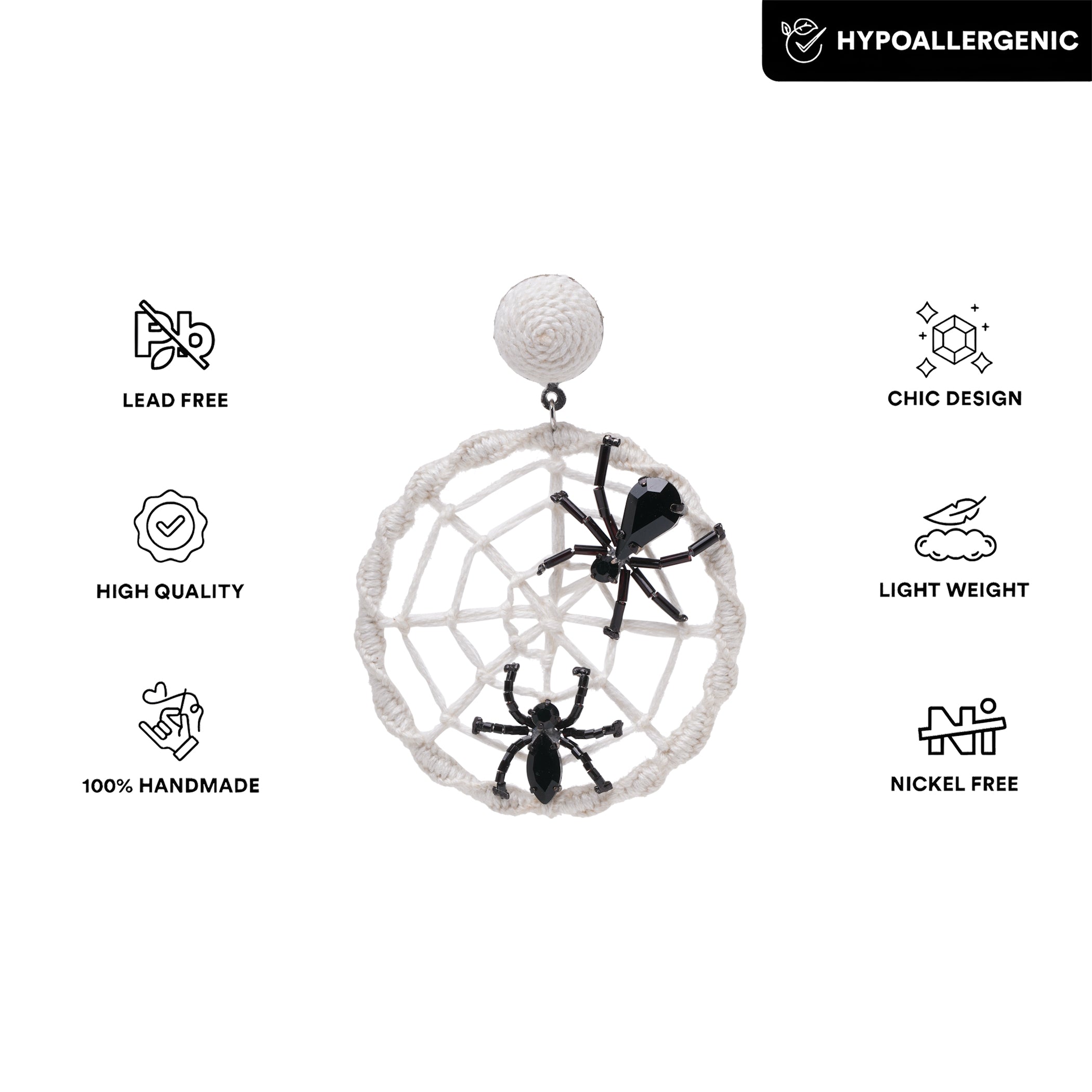 Spook-o’-Web Earrings