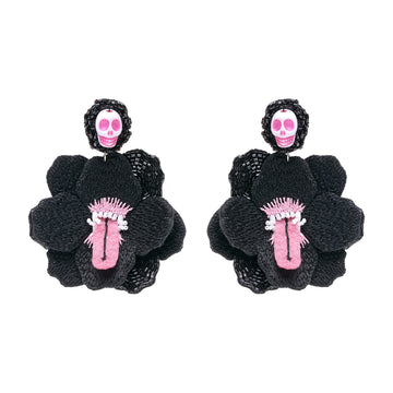 SkullFlora Earring