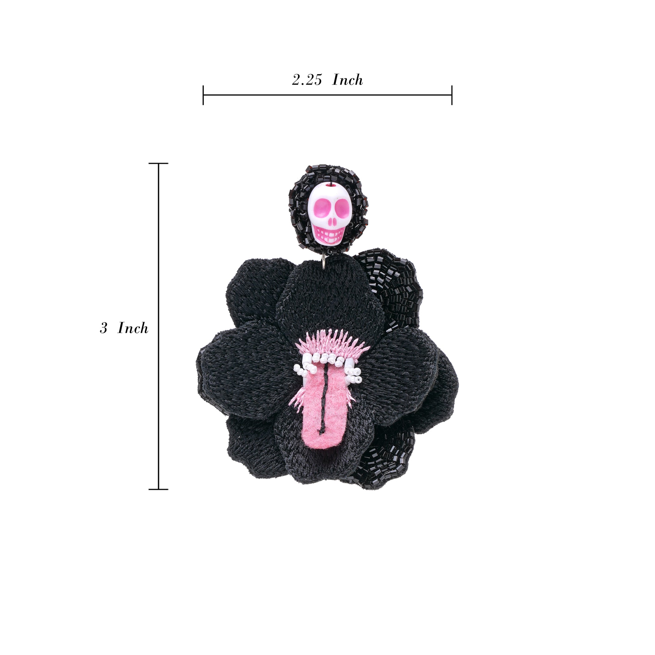 SkullFlora Earring