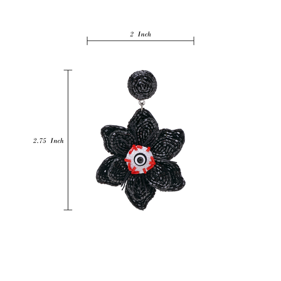 Spooky Flower Eye Earring