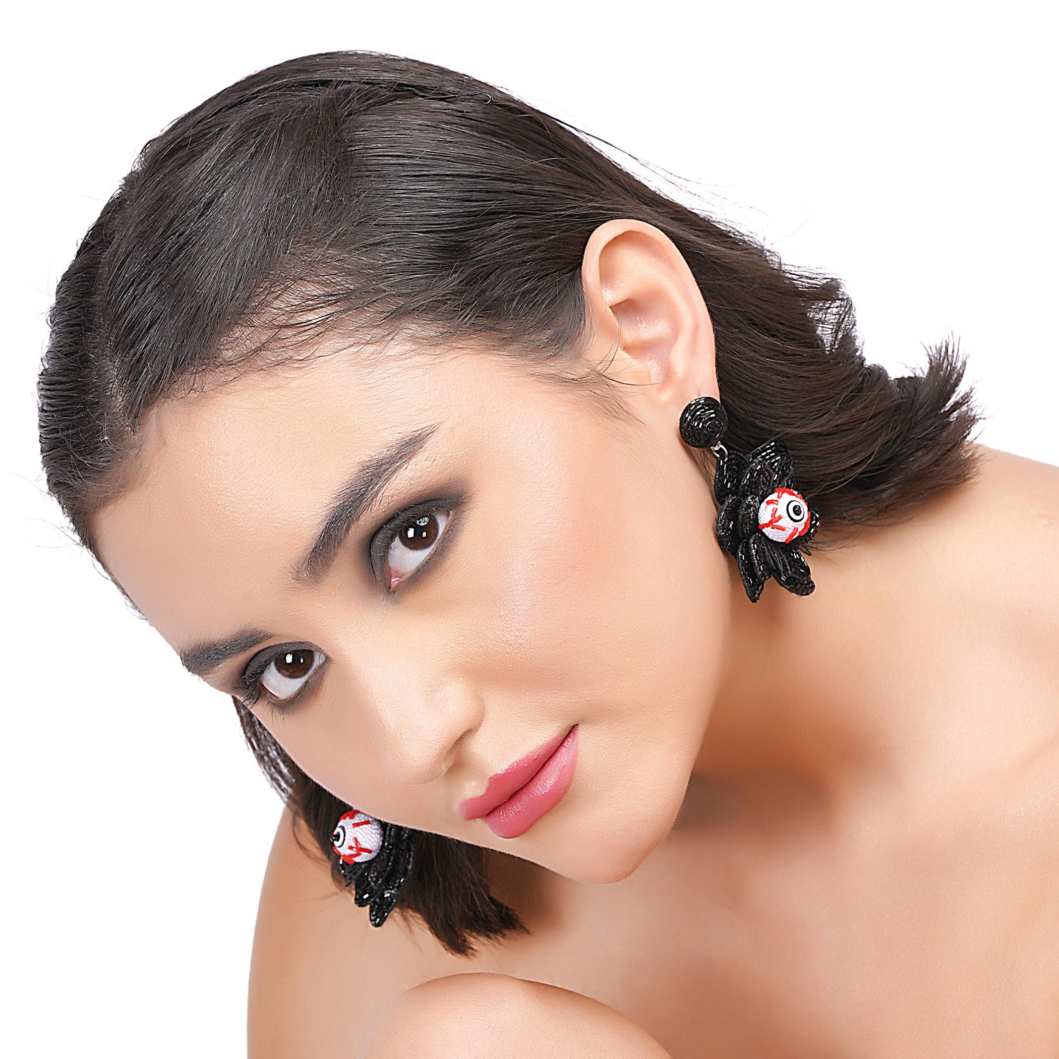 Spooky Flower Eye Earring
