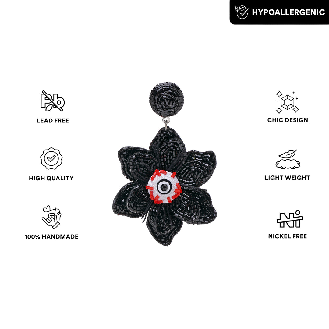 Spooky Flower Eye Earring