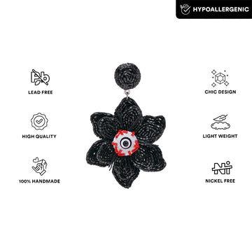 Spooky Flower Eye Earring