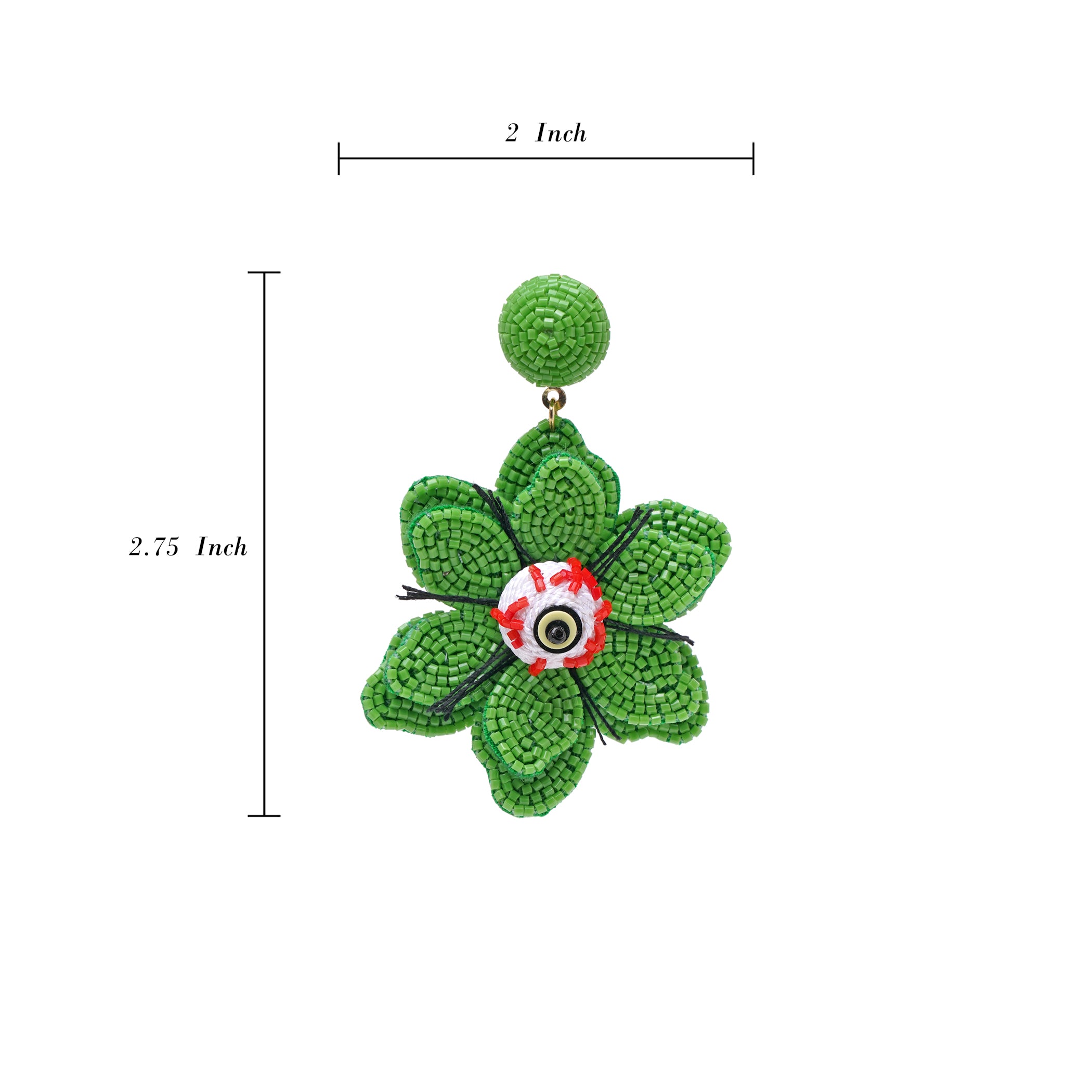 Spooky Flower Eye Earring
