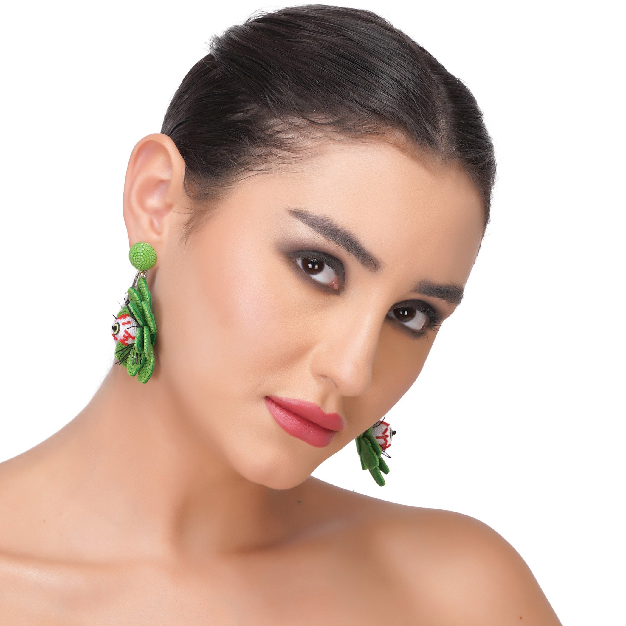 Spooky Flower Eye Earring