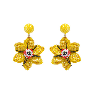 Spooky Flower Eye Earring