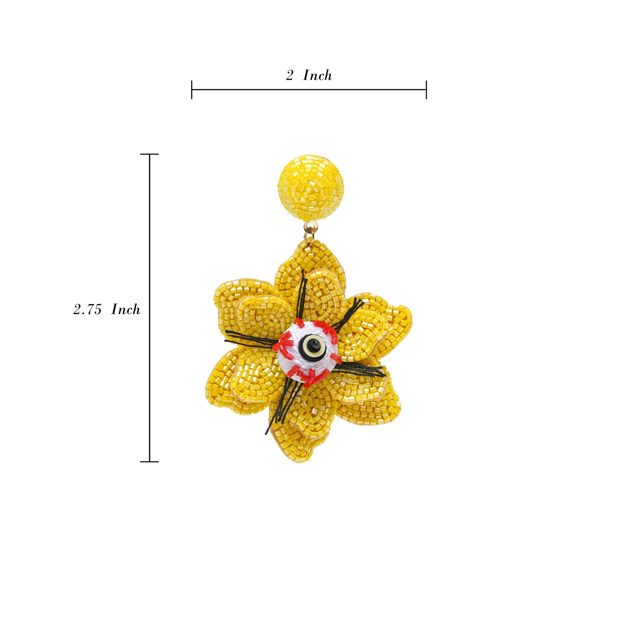 Spooky Flower Eye Earring