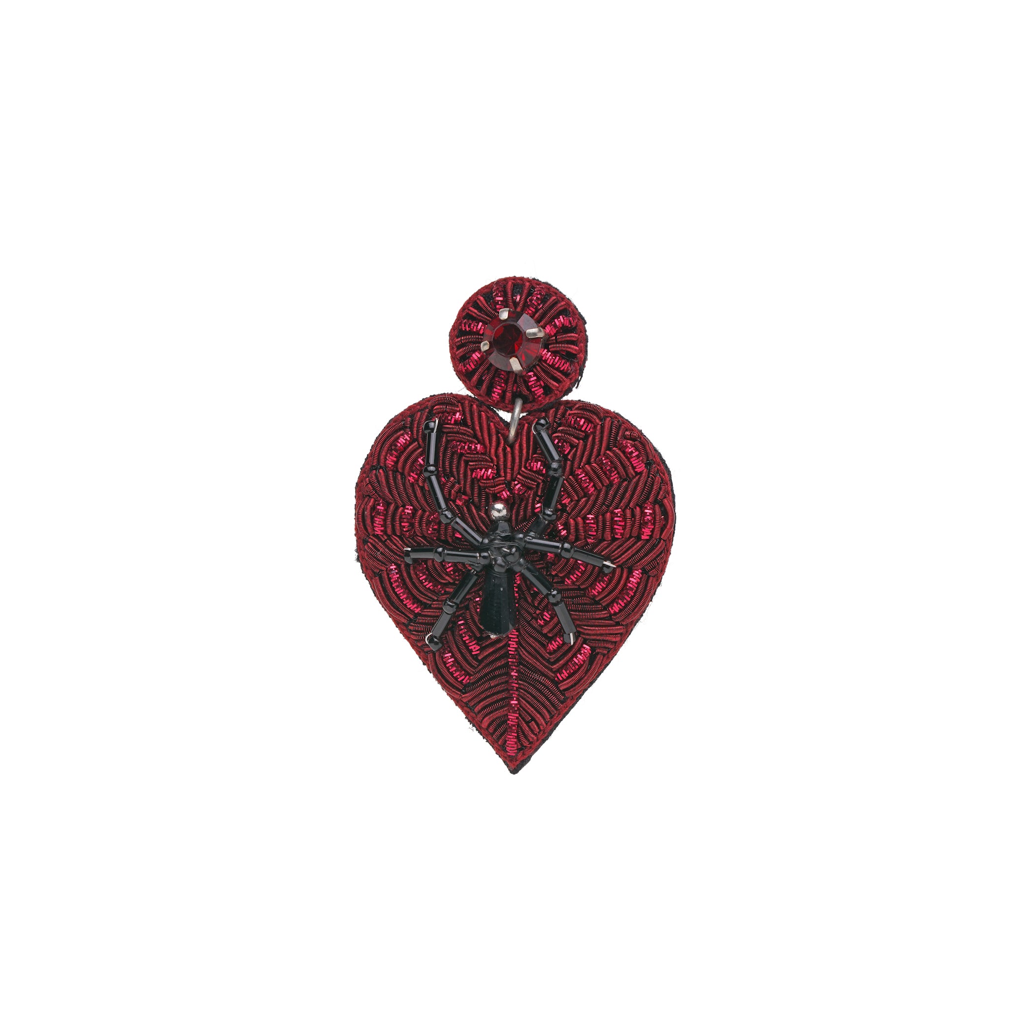 Spider Heart Earring