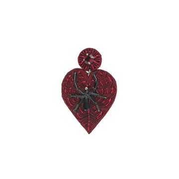 Spider Heart Earring