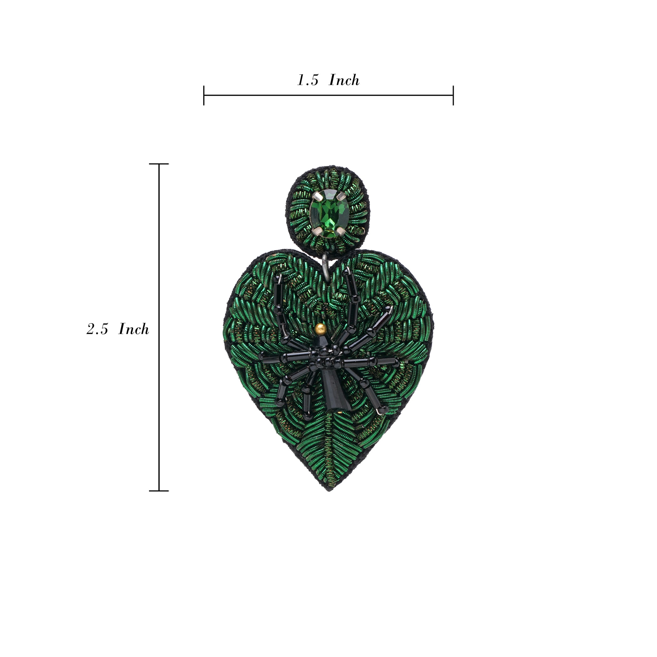 Spider Heart Earring