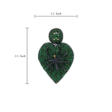 Spider Heart Earring
