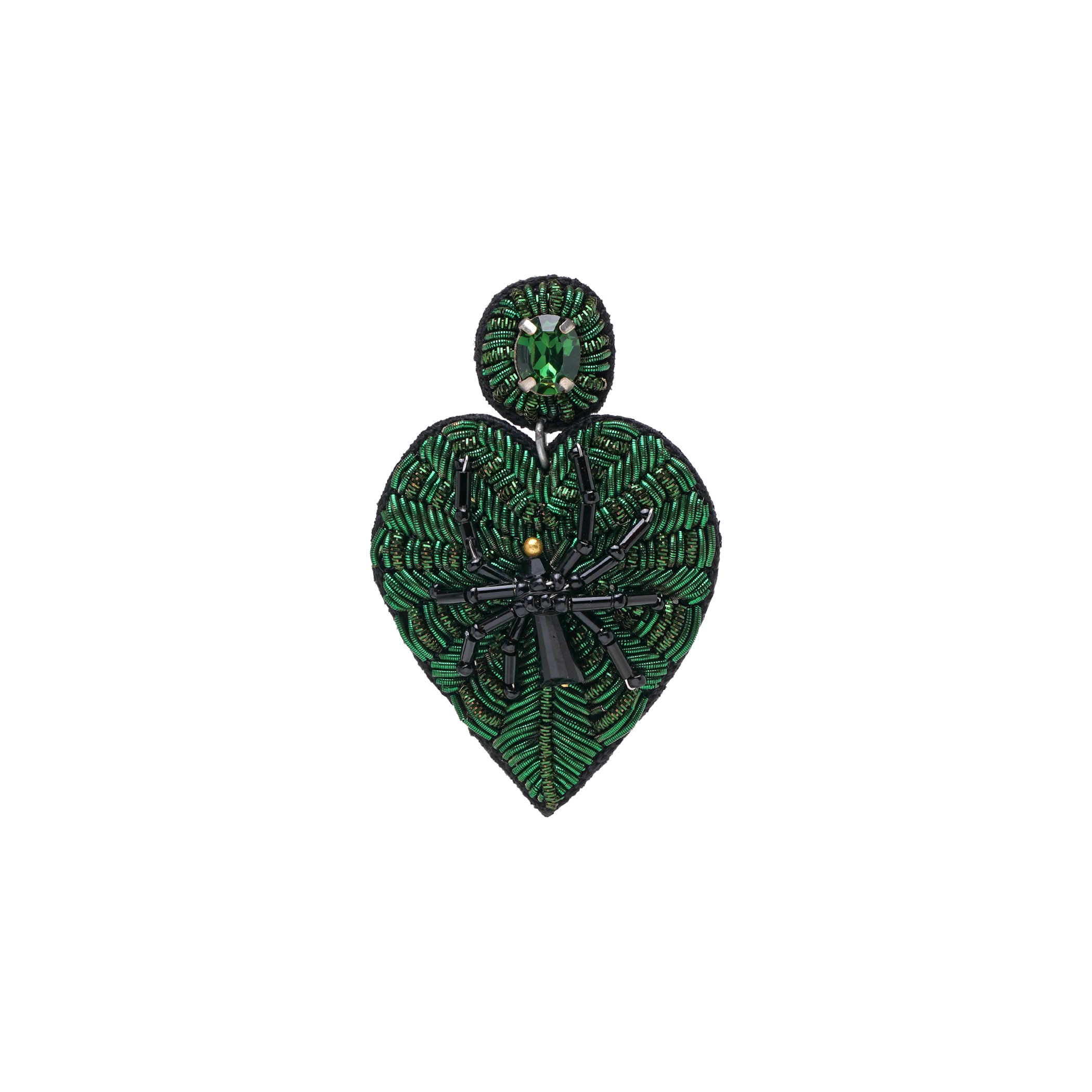 Spider Heart Earring