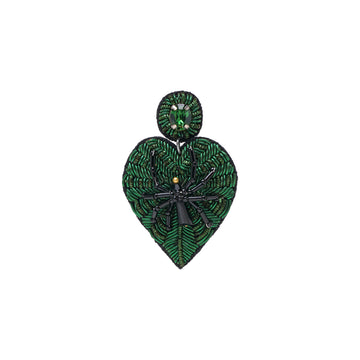 Spider Heart Earring