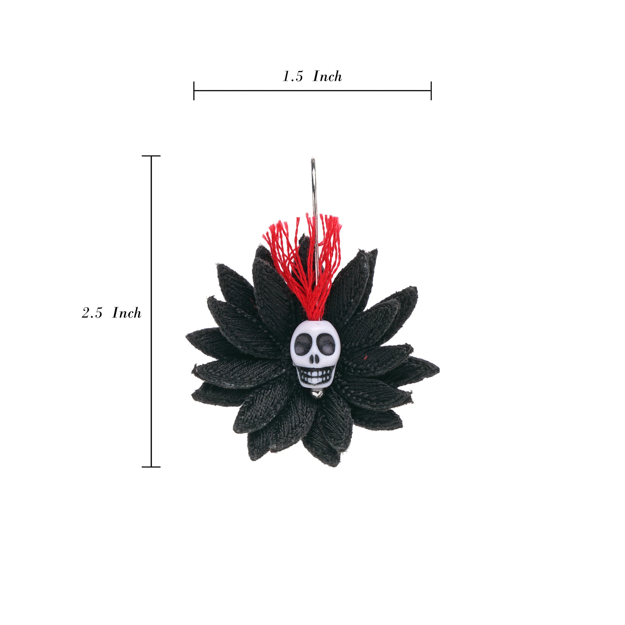 Skull Flower Earrings