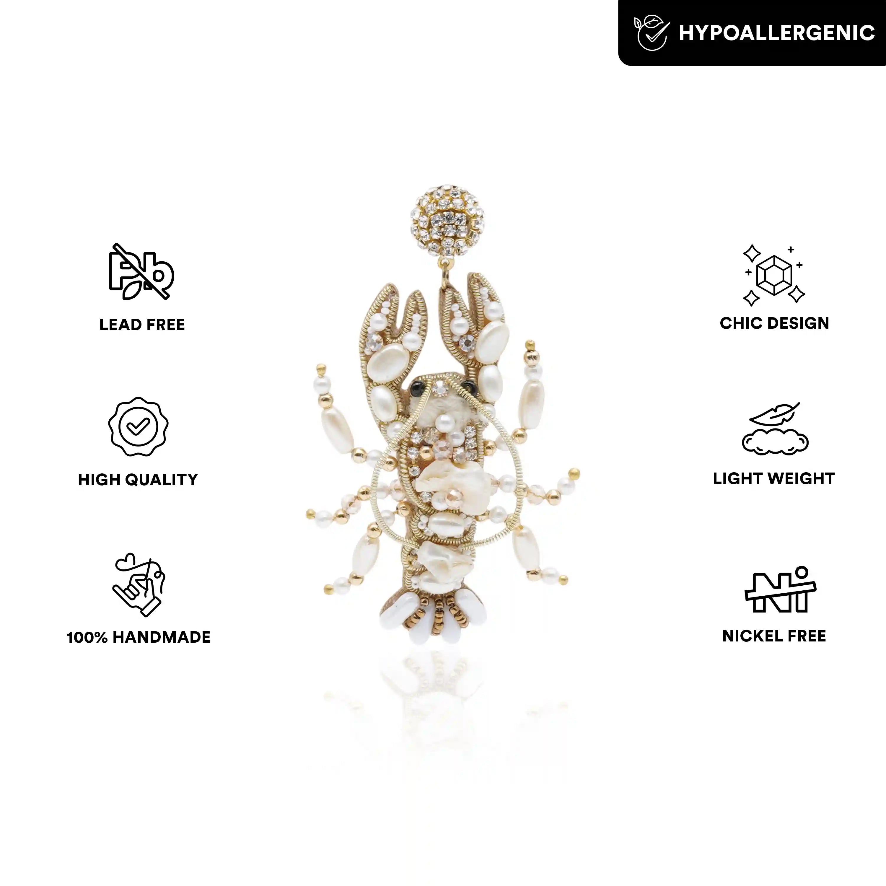 Claw Game Lobster Earrings