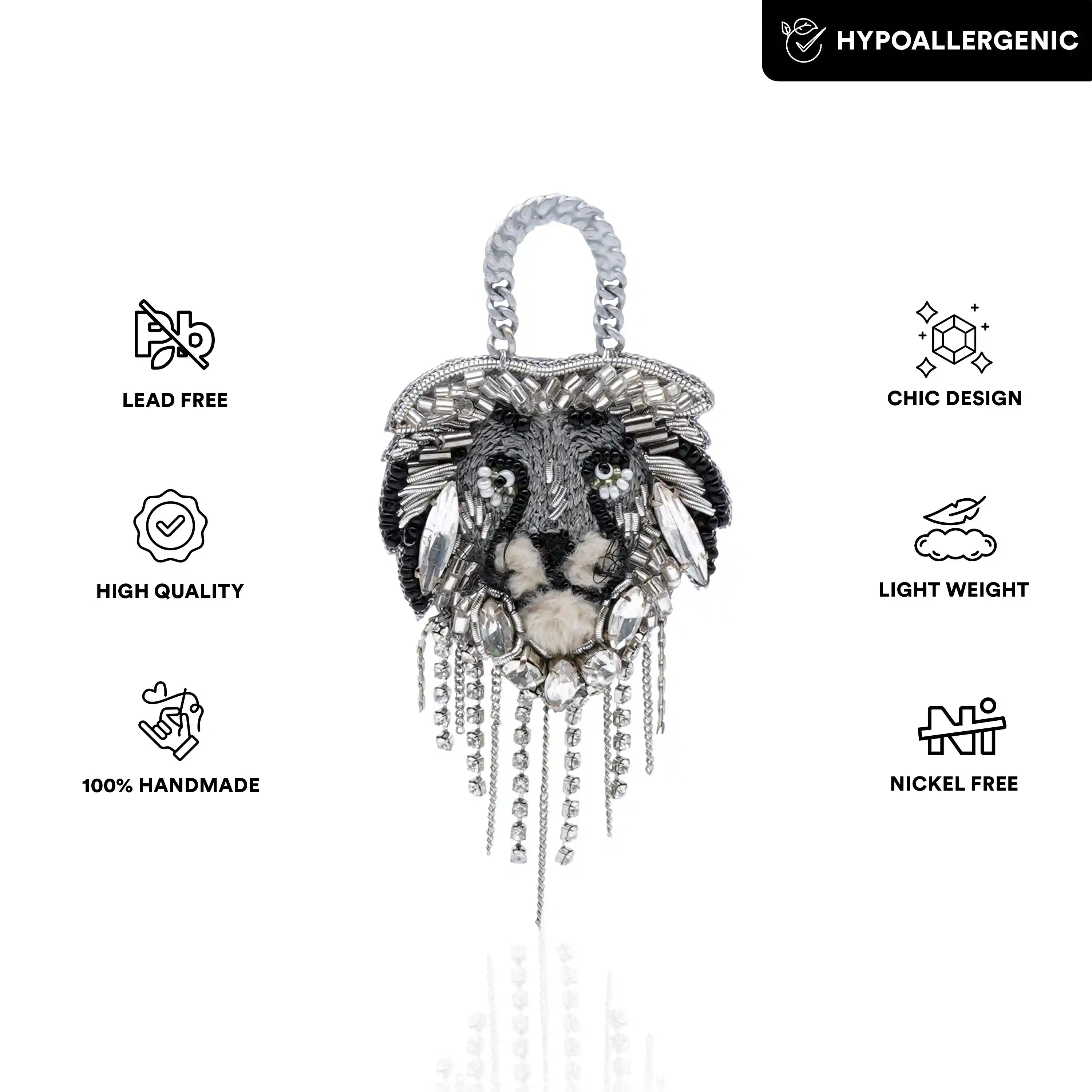 Mejestic Lion Earrings