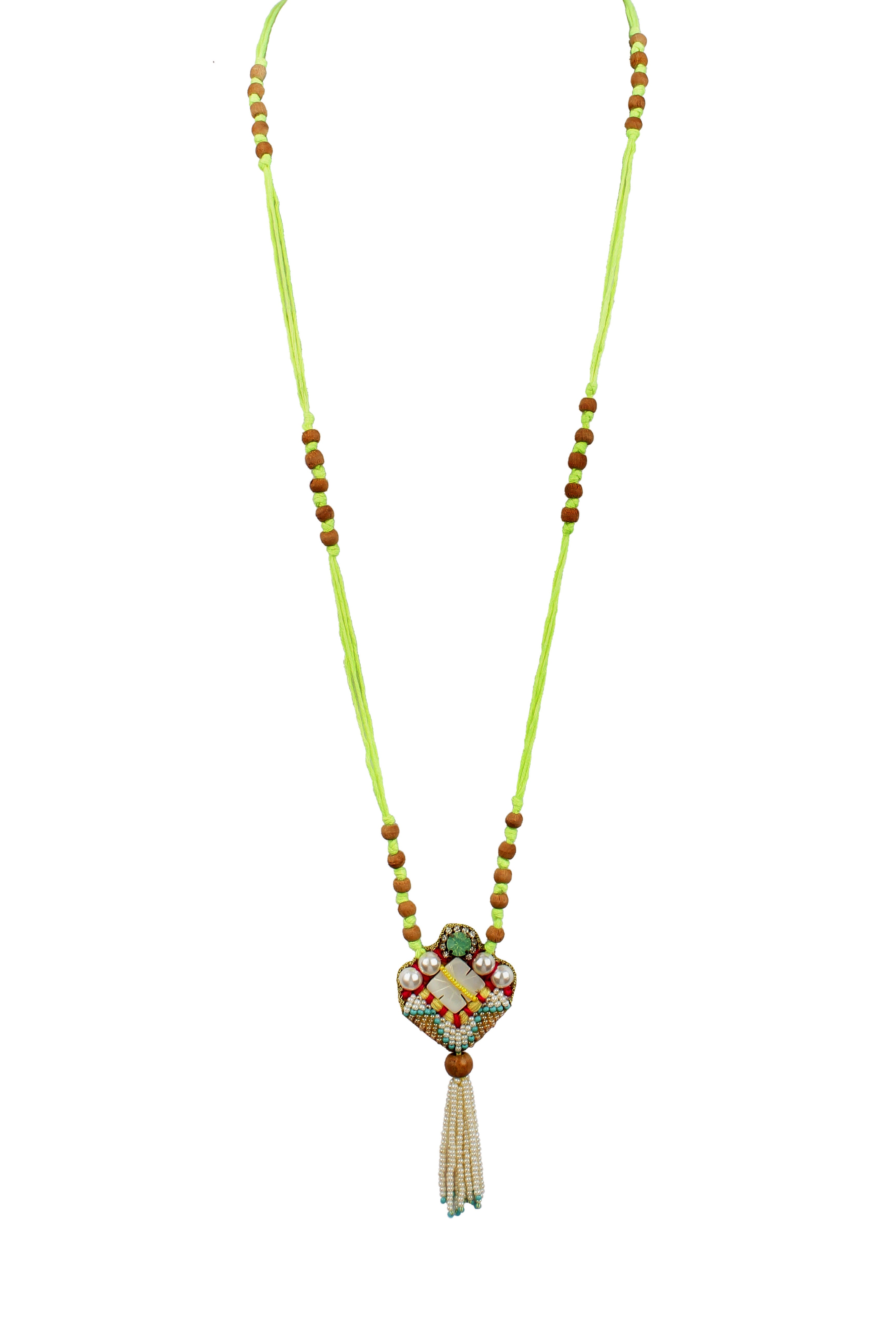 Meadow Charm Long Pendant Necklace