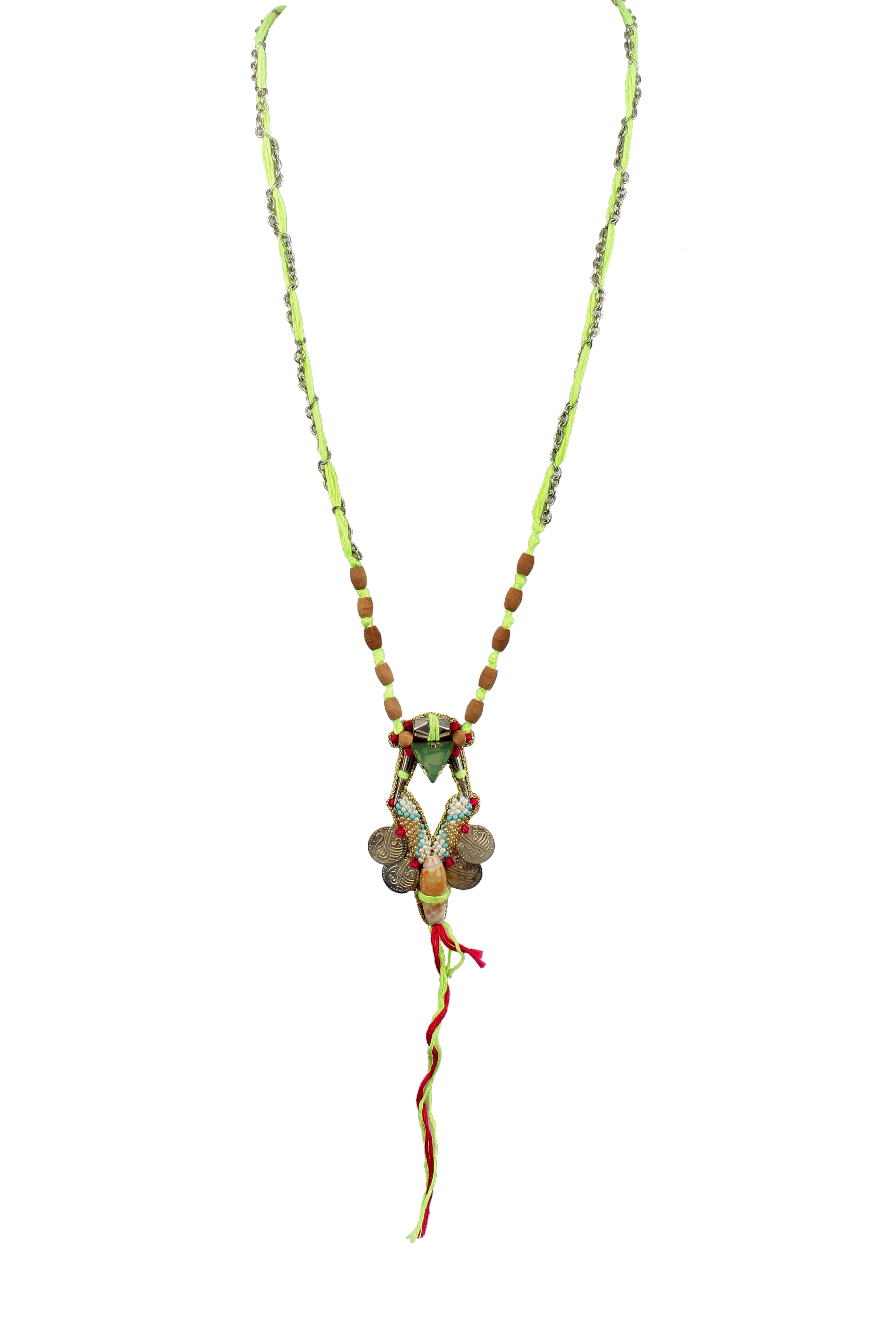 Tribal Long Pendant Necklace