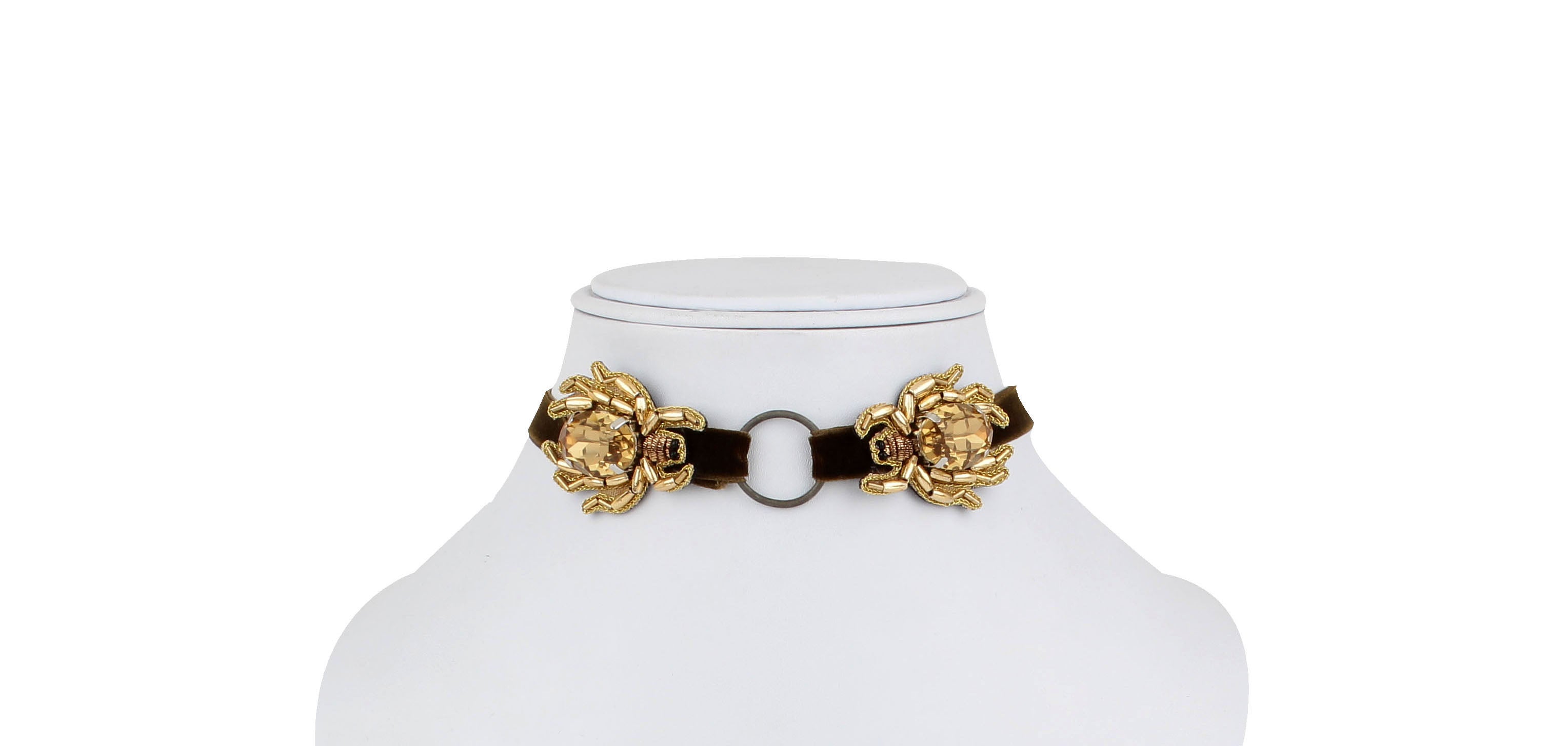 Enchanted Beetle Choker Necklace