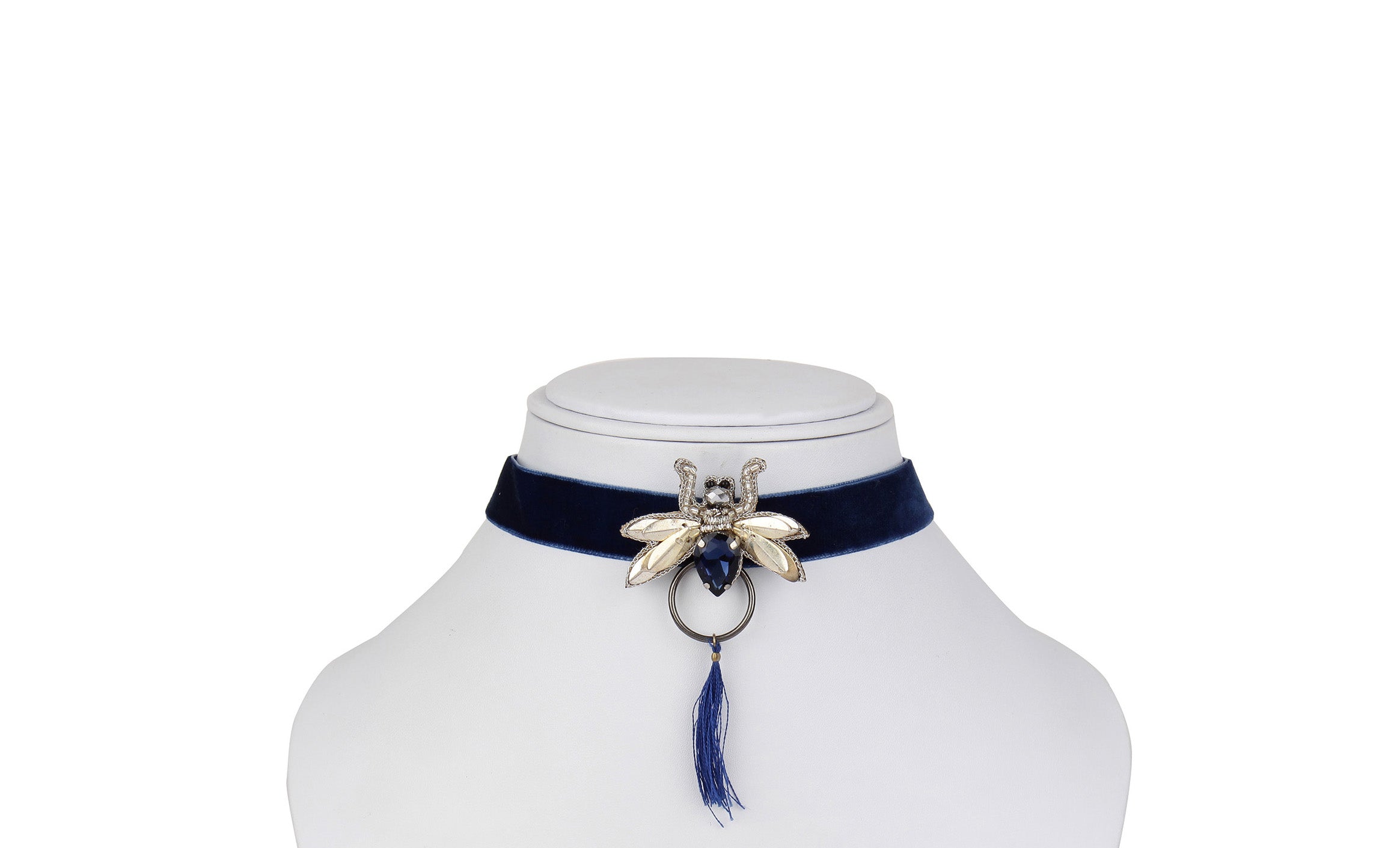 Midnight Bee Choker Necklace