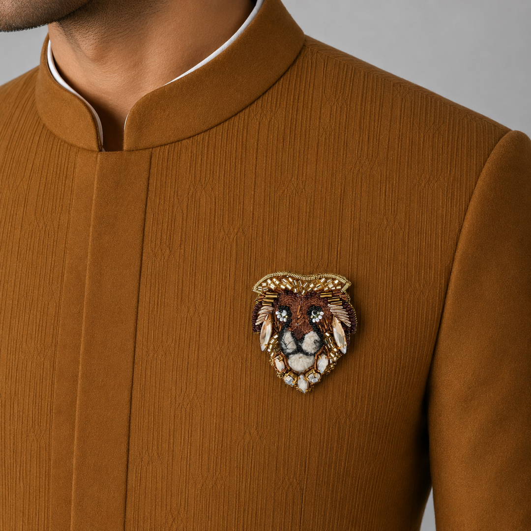 Majestic Lion Brooch